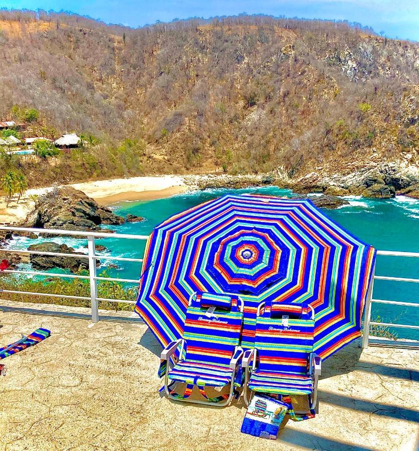 Exclusivo Bungalow Con Playa Semi-Privada, Alberca Vista Infinita Al Oceano Pacifico, Playa Zipolite-Mazunte, 8 Hermosas Playas Cercanas, Vive Experiencias Inolvidables En Este Paraiso En Las Costas De Oaxaca, Nomadas Digitales Starlink Wifi 203 Mbps Villa *