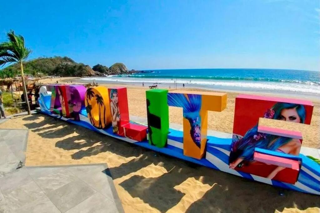 Exclusivo Bungalow Con Playa Semi-Privada, Alberca Vista Infinita Al Oceano Pacifico, Playa Zipolite-Mazunte, 8 Hermosas Playas Cercanas, Vive Experiencias Inolvidables En Este Paraiso En Las Costas De Oaxaca, Nomadas Digitales Starlink Wifi 203 Mbps *