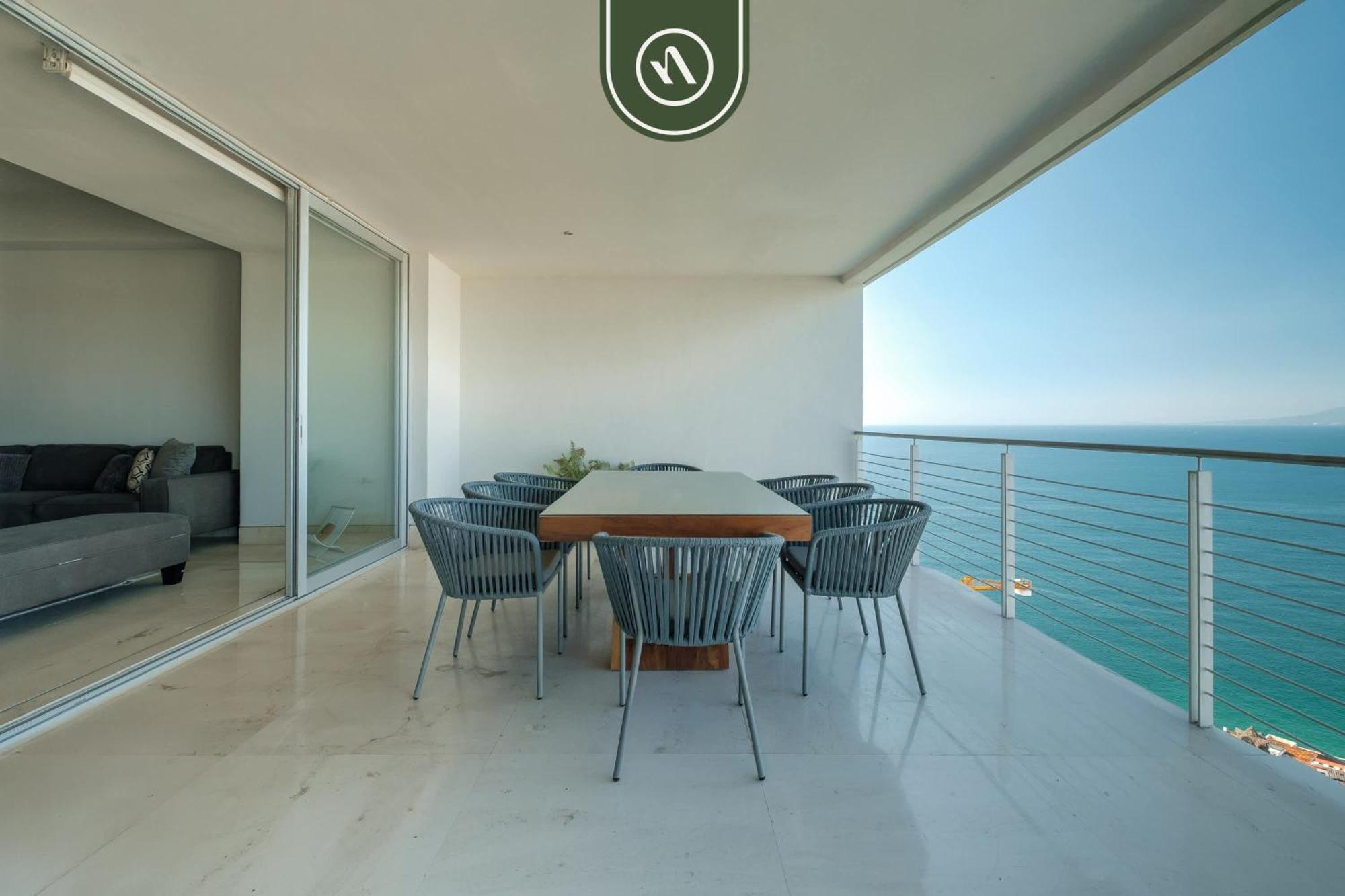 Oceanview 3 Bedroom Penthouse With Private Terrace - Bbq Apartment Puerto Vallarta