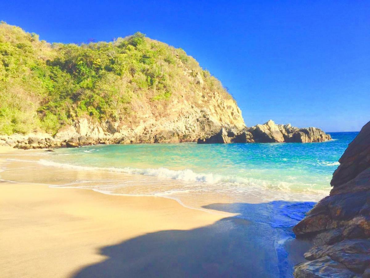 Exclusivo Bungalow Con Playa Semi-Privada, Alberca Vista Infinita Al Oceano Pacifico, Playa Zipolite-Mazunte, 8 Hermosas Playas Cercanas, Vive Experiencias Inolvidables En Este Paraiso En Las Costas De Oaxaca, Nomadas Digitales Starlink Wifi 203 Mbps