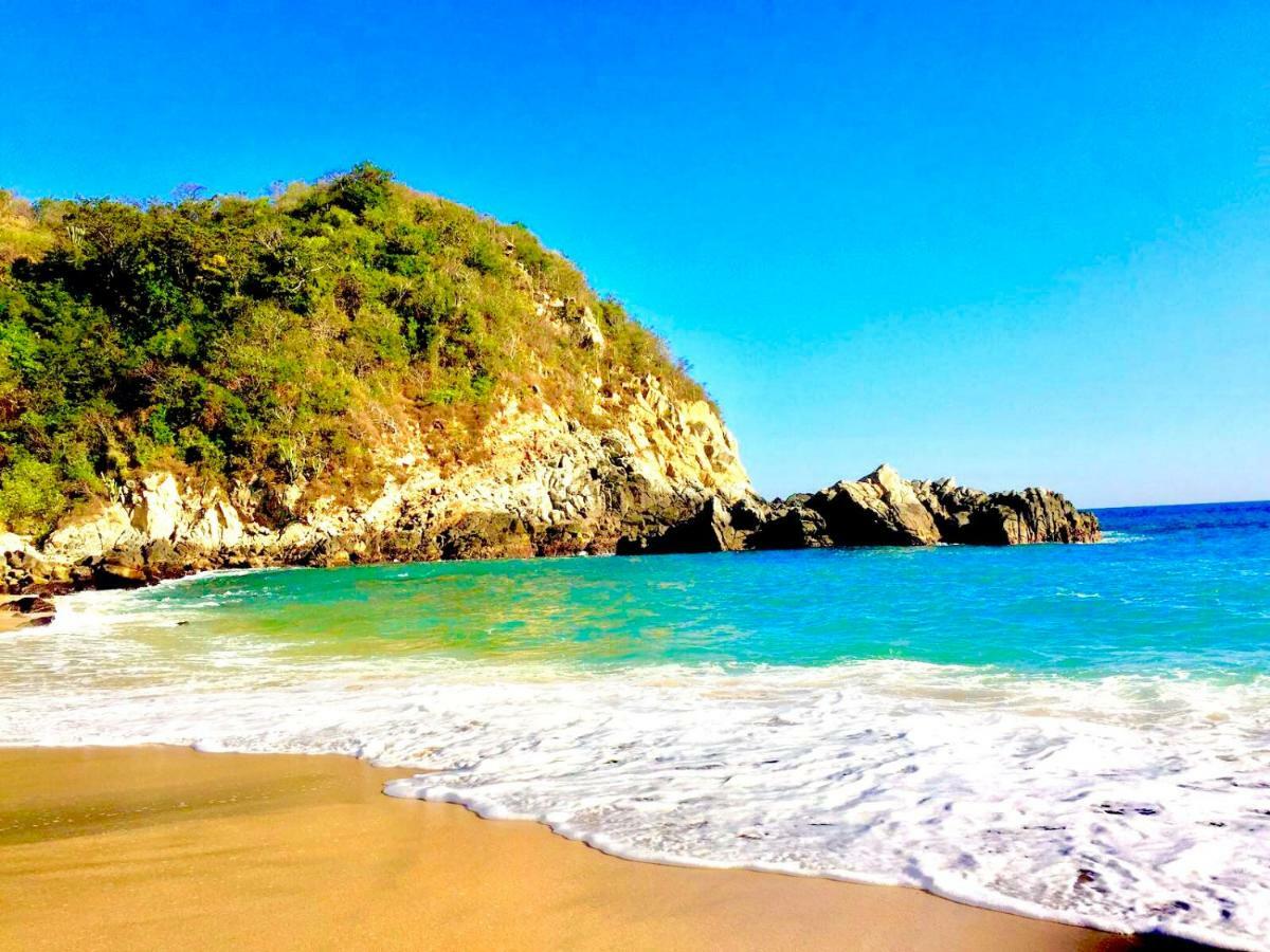 Exclusivo Bungalow Con Playa Semi-Privada, Alberca Vista Infinita Al Oceano Pacifico, Playa Zipolite-Mazunte, 8 Hermosas Playas Cercanas, Vive Experiencias Inolvidables En Este Paraiso En Las Costas De Oaxaca, Nomadas Digitales Starlink Wifi 203 Mbps Villa