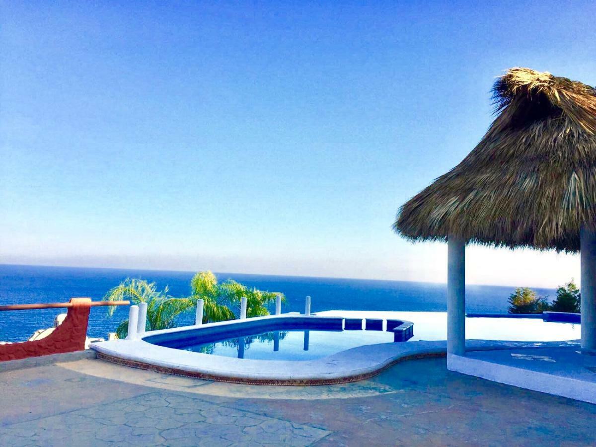 Villa Exclusivo Bungalow Con Playa Semi-Privada, Alberca Vista Infinita Al Oceano Pacifico, Playa Zipolite-Mazunte, 8 Hermosas Playas Cercanas, Vive Experiencias Inolvidables En Este Paraiso En Las Costas De Oaxaca, Nomadas Digitales Starlink Wifi 203 Mbps