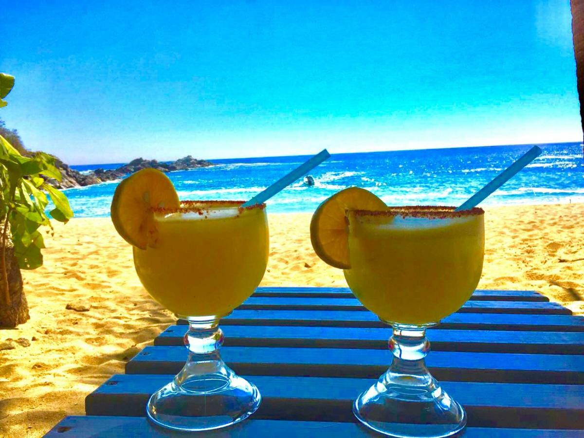 Exclusivo Bungalow Con Playa Semi-Privada, Alberca Vista Infinita Al Oceano Pacifico, Playa Zipolite-Mazunte, 8 Hermosas Playas Cercanas, Vive Experiencias Inolvidables En Este Paraiso En Las Costas De Oaxaca, Nomadas Digitales Starlink Wifi 203 Mbps Puerto Angel