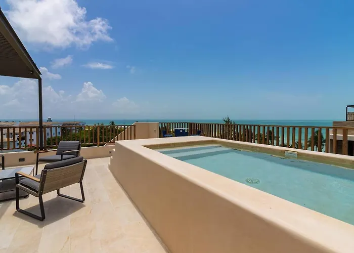 Penthouse Con Alberca Privada Y Hermosas Vistas Al Mar - A301
