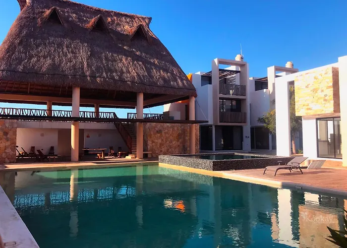 Chic Mexican Style Villa Kookay, Beach Club Pool