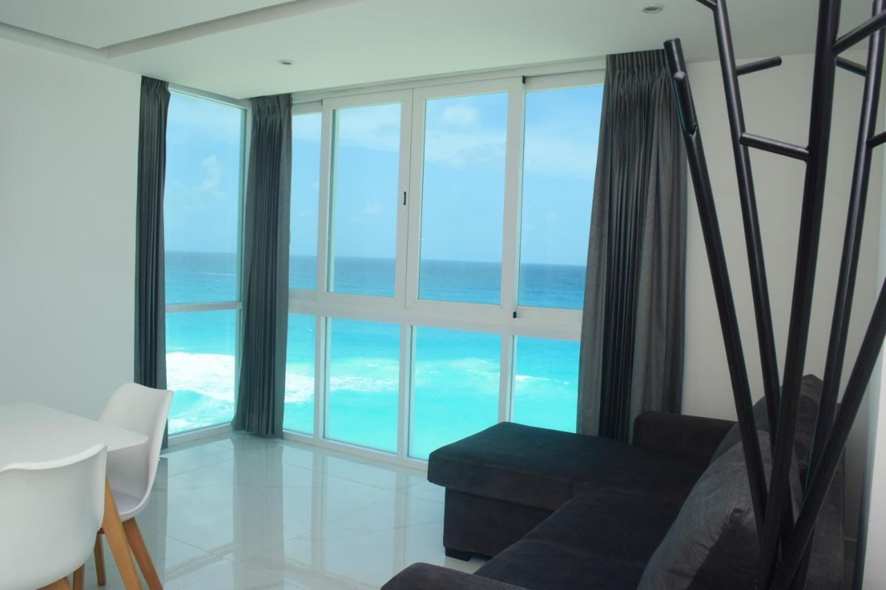 Nuevo Estudio A Pie De Playa, Vistas Increibles, Alberca, Gym Jacuzi, Seguridad, 3503 * Cancun