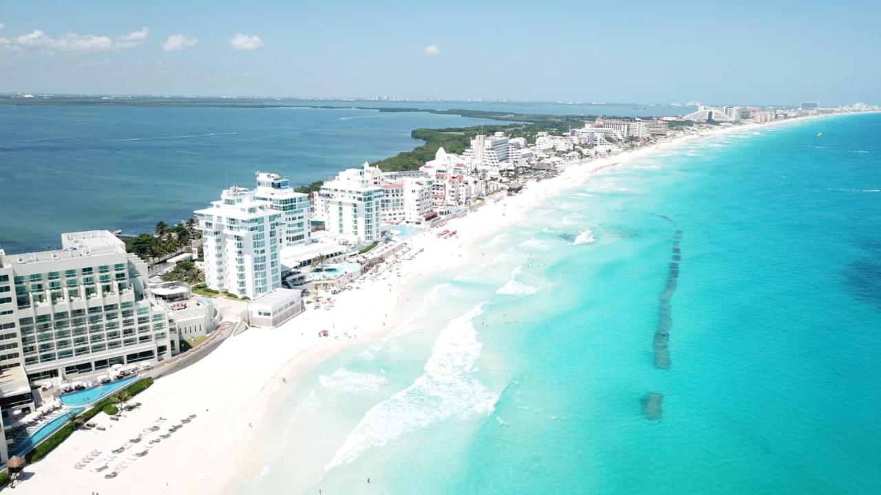 Apartment Nuevo Estudio A Pie De Playa, Vistas Increibles, Alberca, Gym Jacuzi, Seguridad, 3503 Cancun