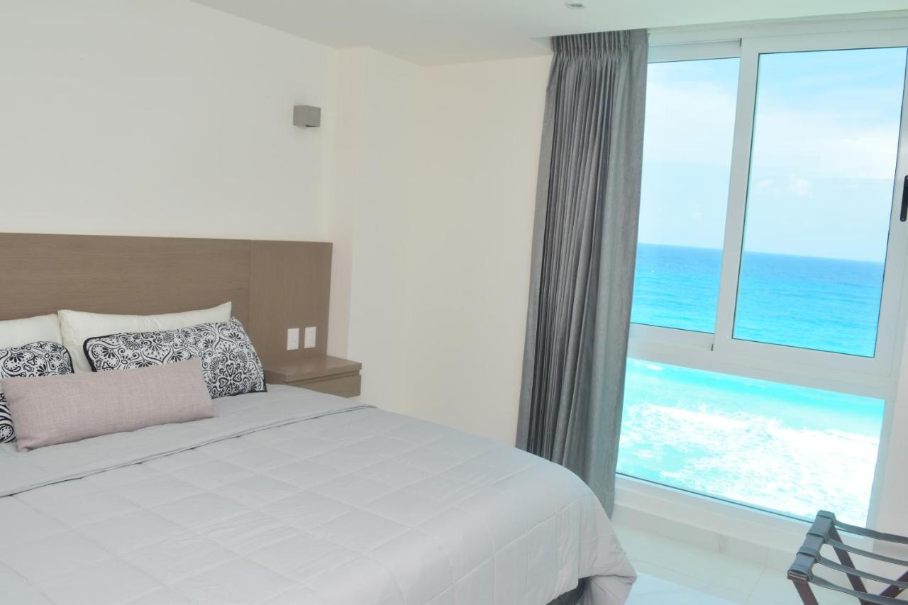Nuevo Estudio A Pie De Playa, Vistas Increibles, Alberca, Gym Jacuzi, Seguridad, 3503 Cancun