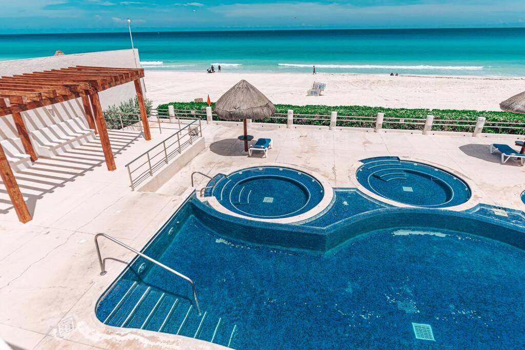 Villa Marlin 108, A Pie De Playa, Albercas, Jacuzi, Ubicacion Inmejorable Cancun