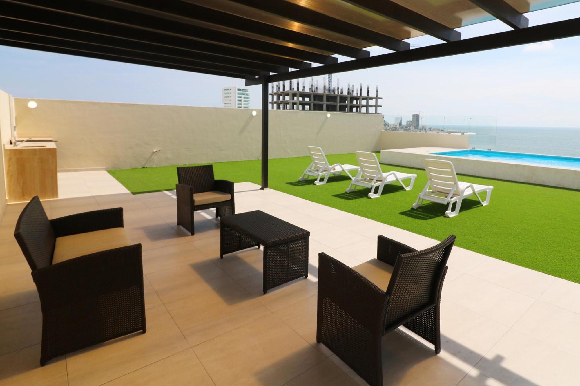 Apartment Departamento Con Terraza Privada Y Alberca A 1 Cuadra Del Malecon - Flamingo 102