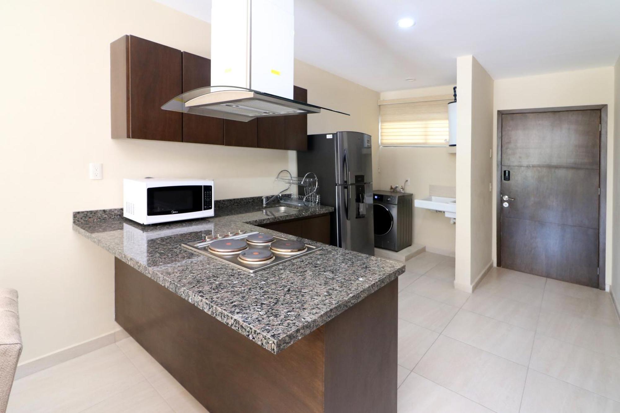 Departamento Con Terraza Privada Y Alberca A 1 Cuadra Del Malecon - Flamingo 102 Apartment