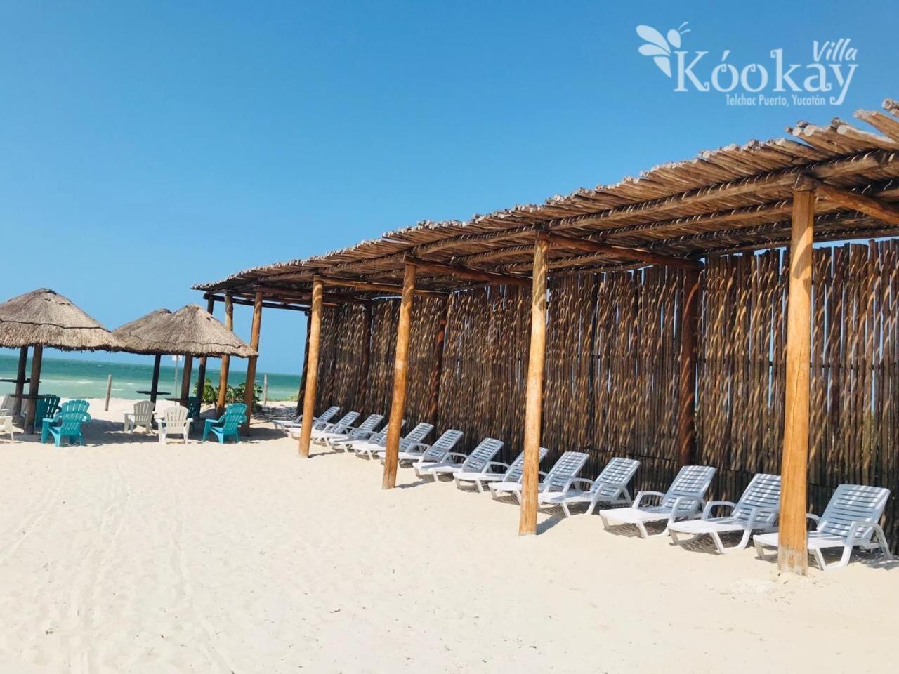Chic Mexican Style Kookay, Beach Club Pool Villa Telchac Puerto