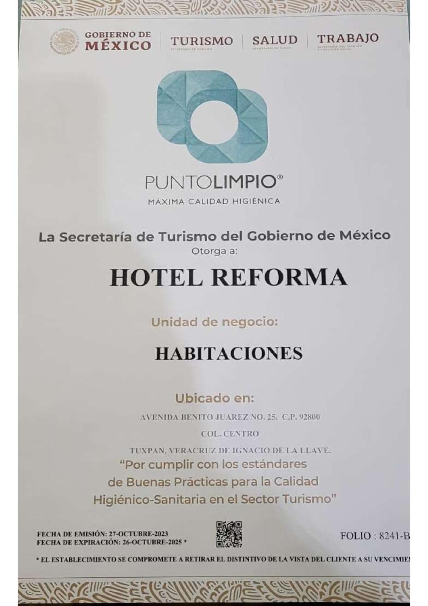 Reforma Hotel Tuxpan (Veracruz)
