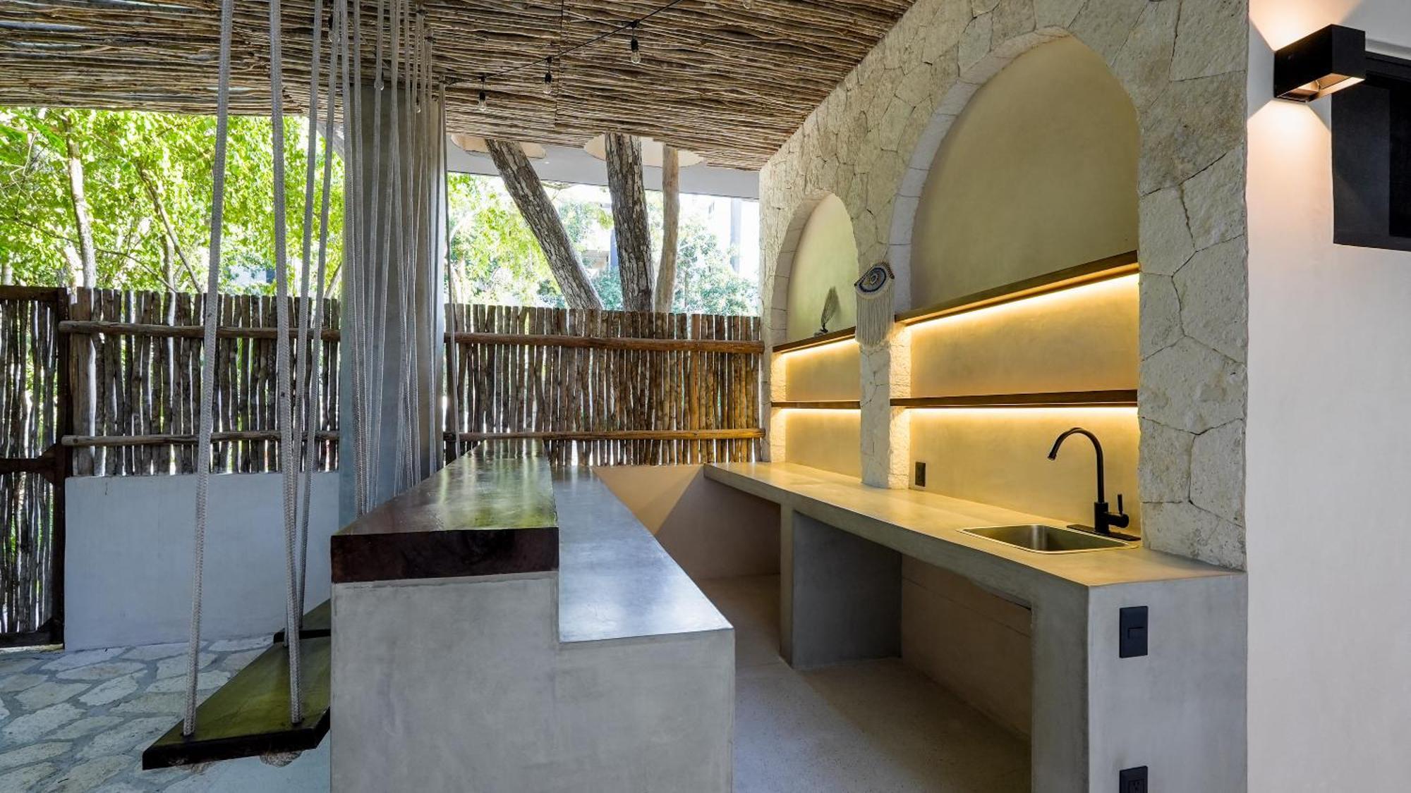 Apartment Sunset Serenity - Amply Private Terrace & Pool & Gym & Club Access Tulum
