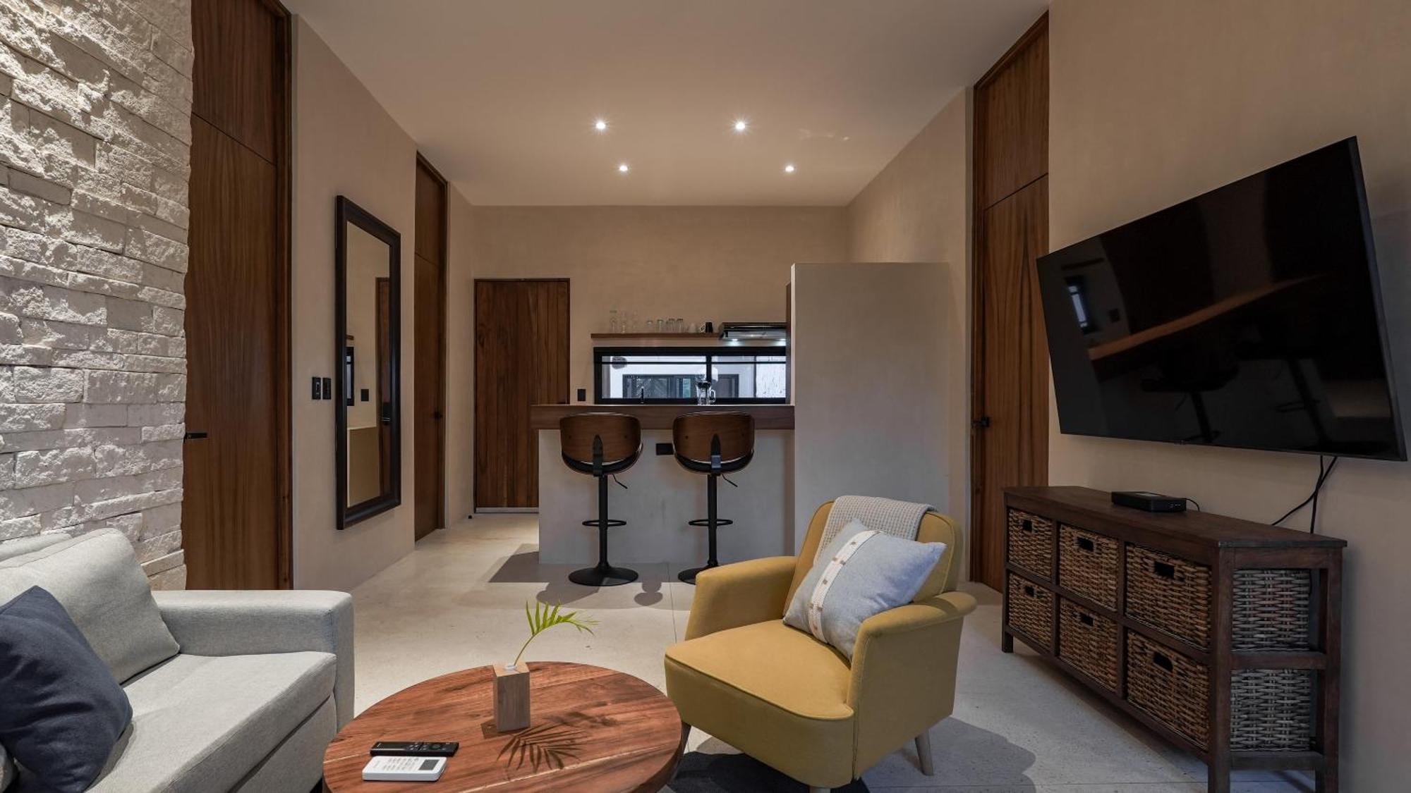Apartment Sunset Serenity - Amply Private Terrace & Pool & Gym & Club Access Tulum