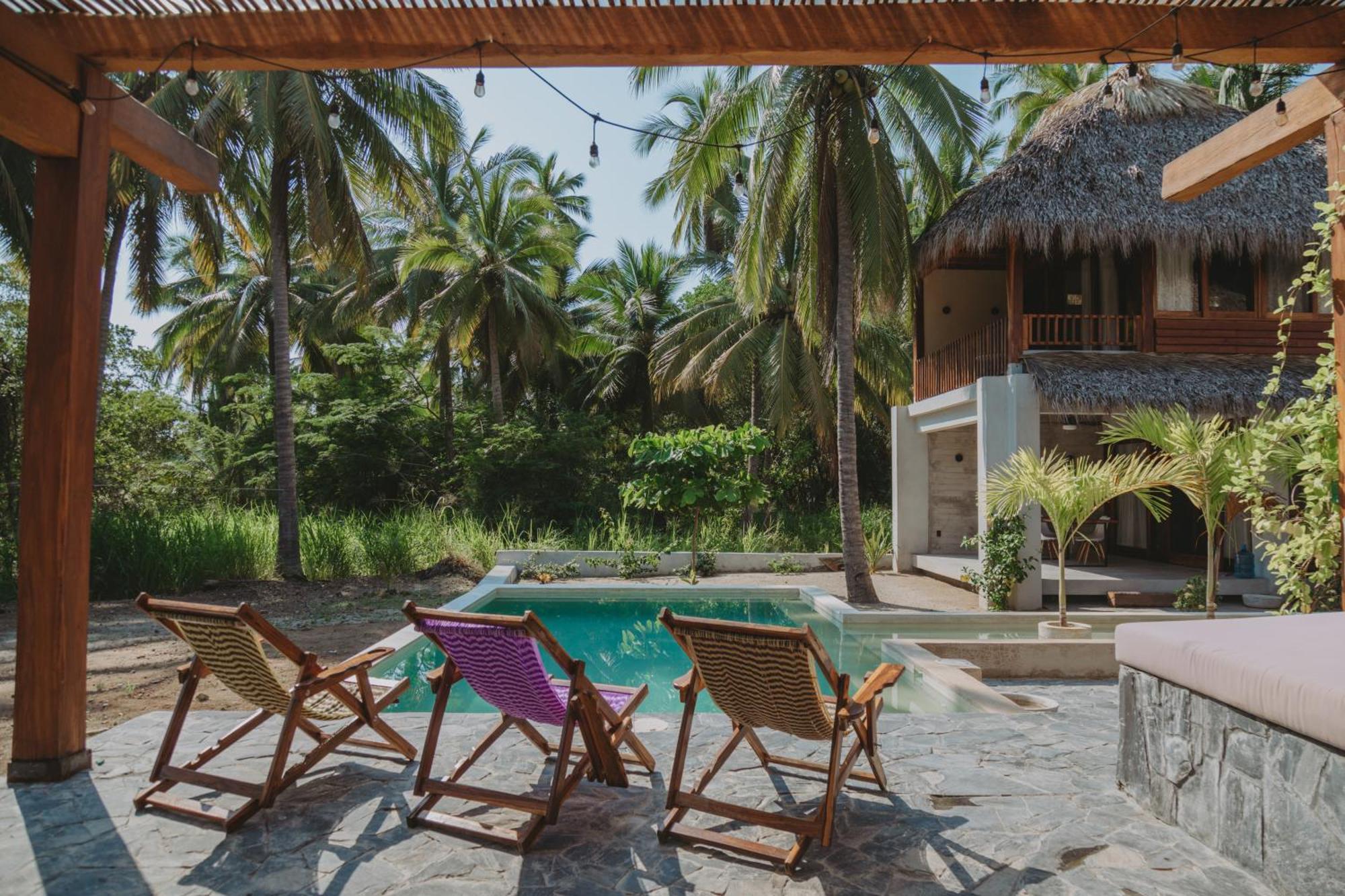 Del Mar 6 Personas, Alberca, Starlink, 50m Del Spot Surf La Saladita Villa *