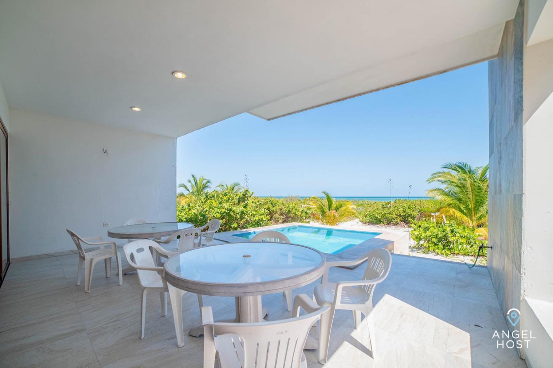 Beachfront With Private Pool Steps To The Sea! * Chicxulub