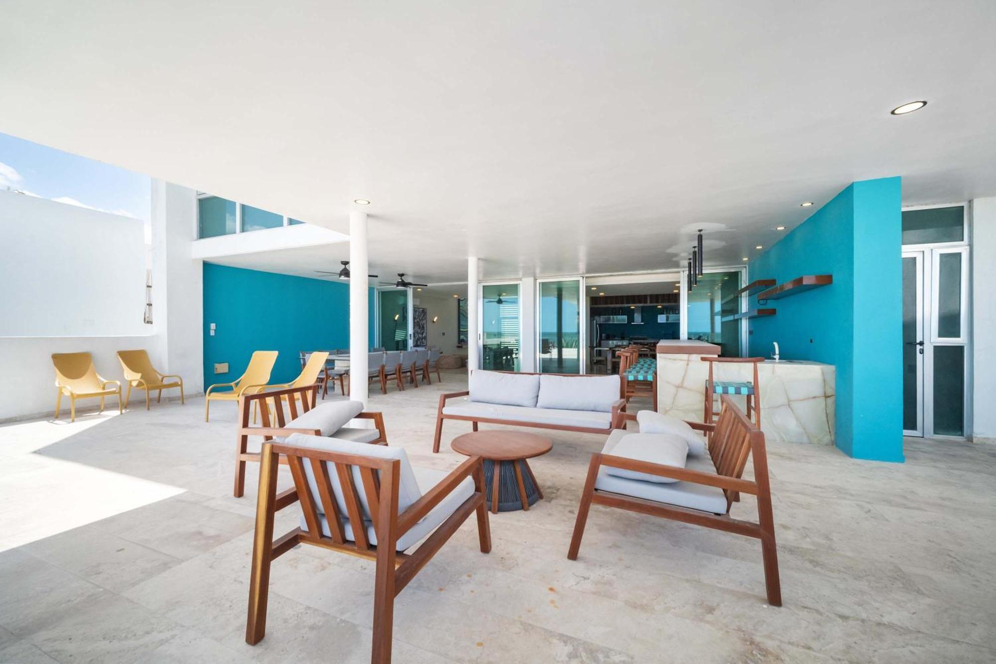 Beachfront Upscale House In Telchac Telchac Puerto